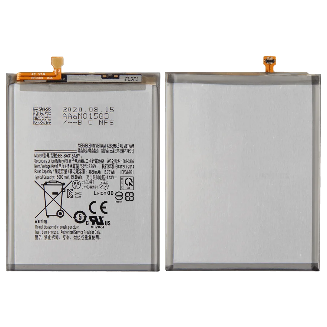 Samsung Galaxy A32 4G / A22 4G / A31 Battery Replacement front and back view