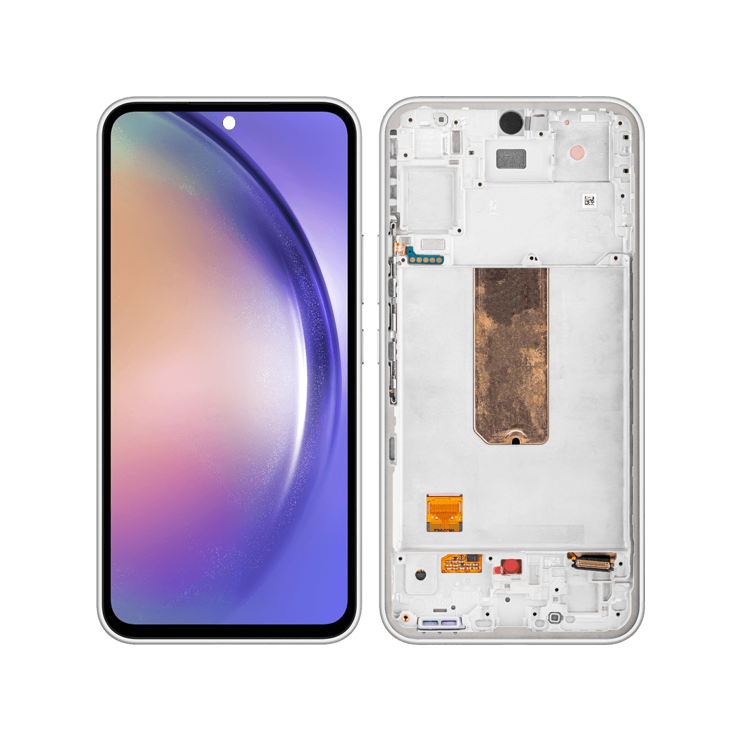 Samsung A54 SM-A546 Awesome White replacement screen with frame NZ