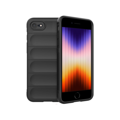 iPhone SE 3 protective case black TPU flannel thickened corners Magic Shield