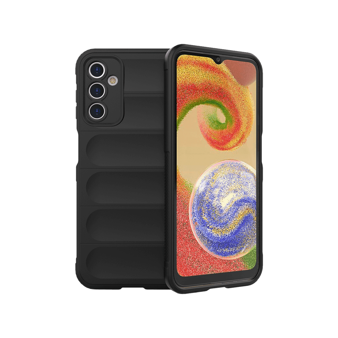 Samsung Galaxy A14 protective case black TPU flannel thickened corners Magic Shield
