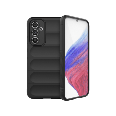 Samsung Galaxy A54 protective case black TPU flannel thickened corners Magic Shield