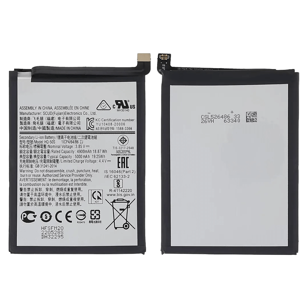 Samsung Galaxy A03s / A02s Battery Replacement front and back view