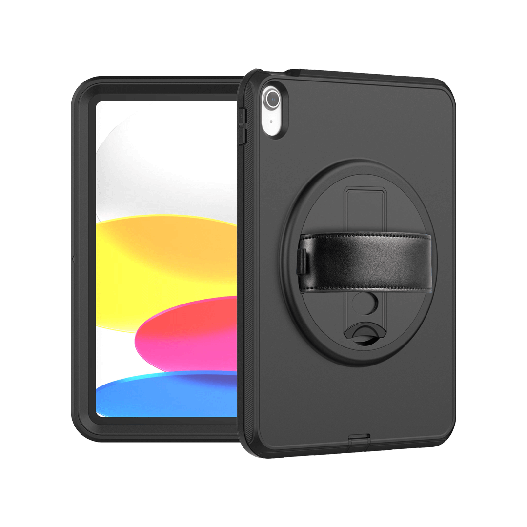 iPad 11 10 rugged heavy duty case NZ with hand strap and kickstand