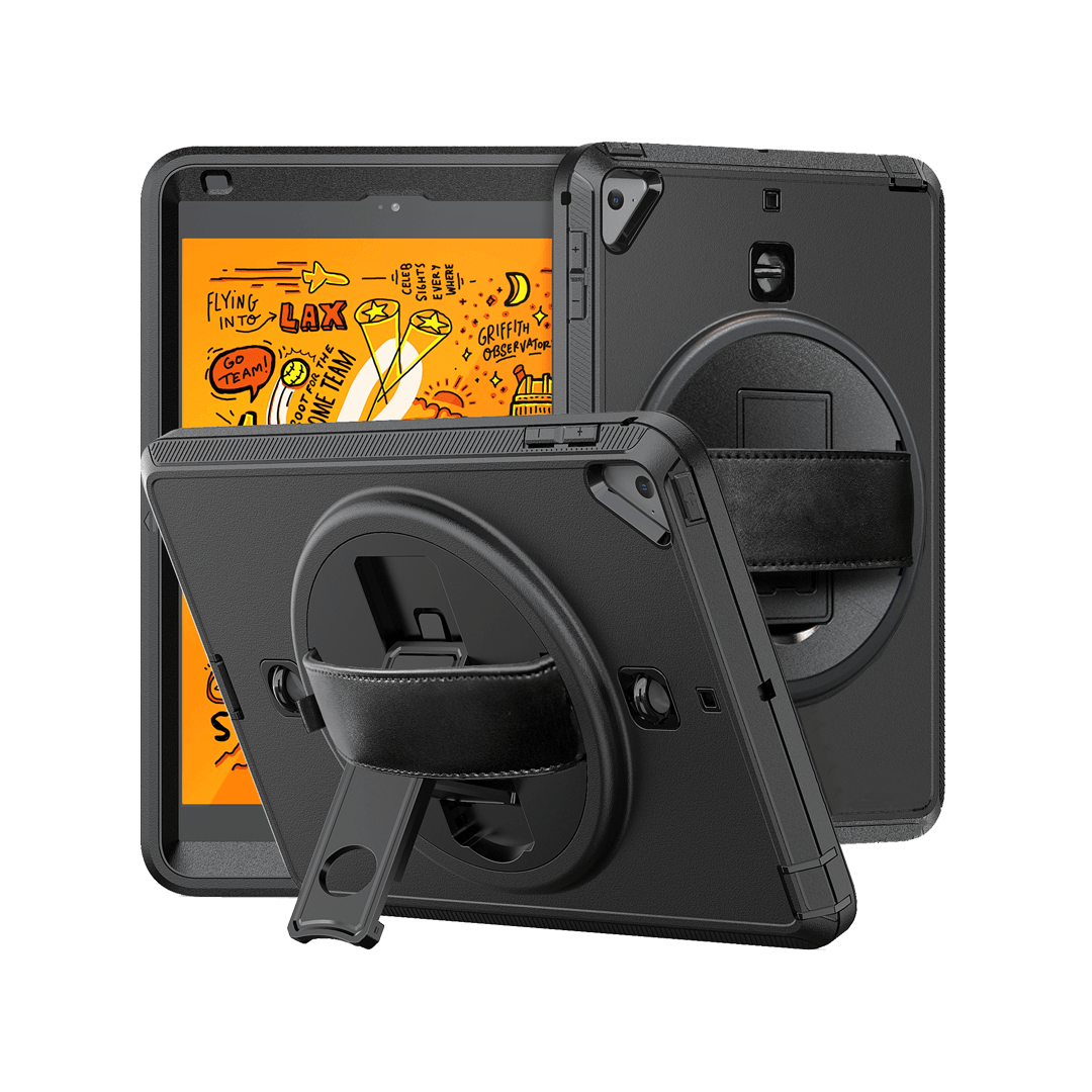 iPad mini 5 mini 4 rugged heavy duty case NZ with hand strap and kickstand
