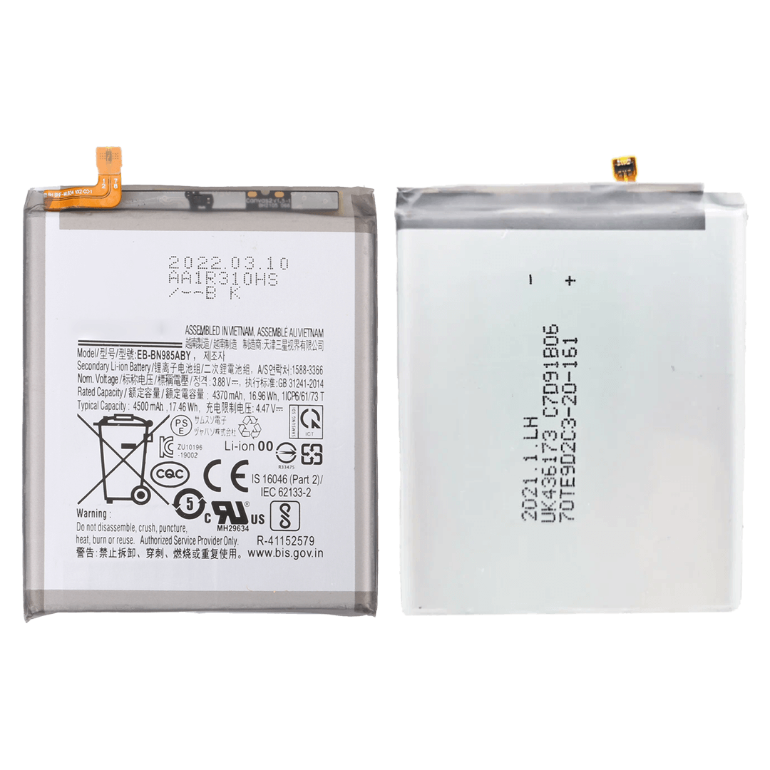 Samsung Galaxy Note 20 Ultra Battery Replacement front and back view