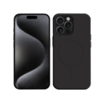 iPhone 15 Pro Magnetic Silicone Case Black