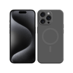 iPhone 15 Pro Magnetic Silicone Case Grey