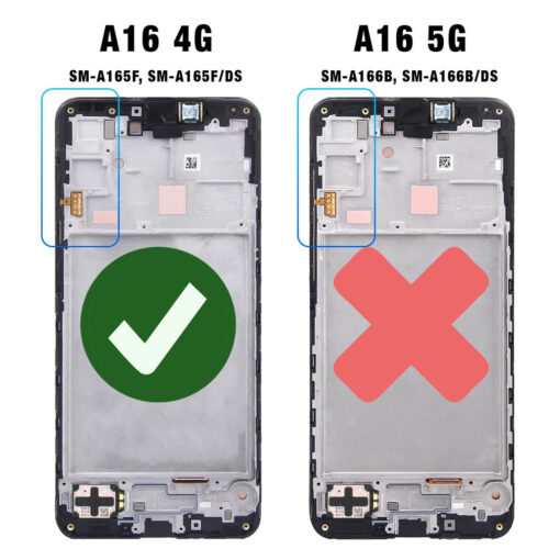 Samsung Galaxy A16 4G SM-A165 Replacement Screen with Frame - Image 2