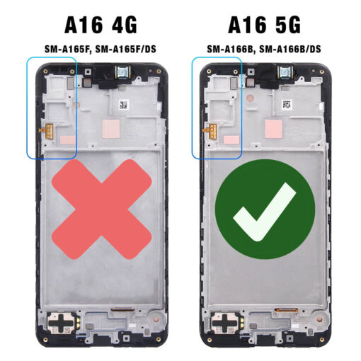 Samsung Galaxy A16 5G SM-A166 Replacement Screen with Frame - Image 2