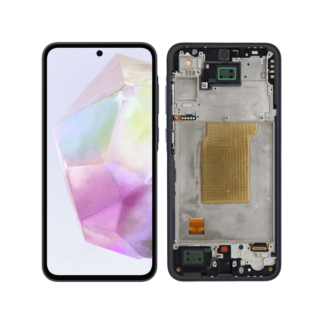 Samsung A35 SM-A356 Awesome Navy replacement screen with frame NZ