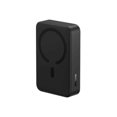 Baseus Magnetic Mini Wireless Portable Charger - 20,000mAh, Fast Charge, Compact Design - Black