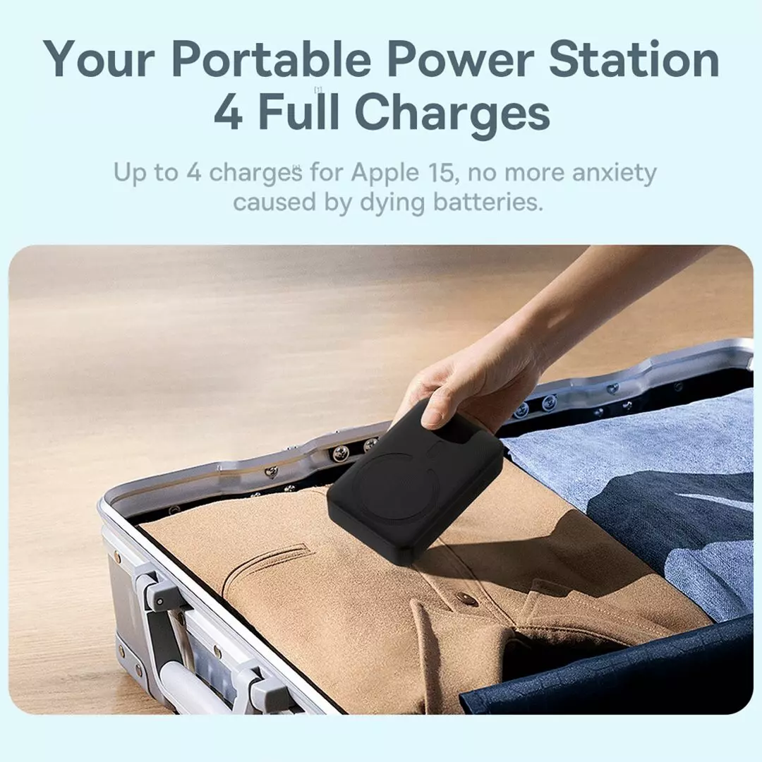 Baseus Magnetic Mini Wireless Power Bank 20000mAh - Black - Image 2