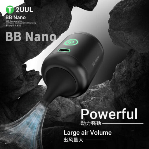 2UUL DA90-BB Nano 30W Superpower Fan - High-Speed Cooling and Dust Removal for Electronics - Compact and USB-Powered - Image 3