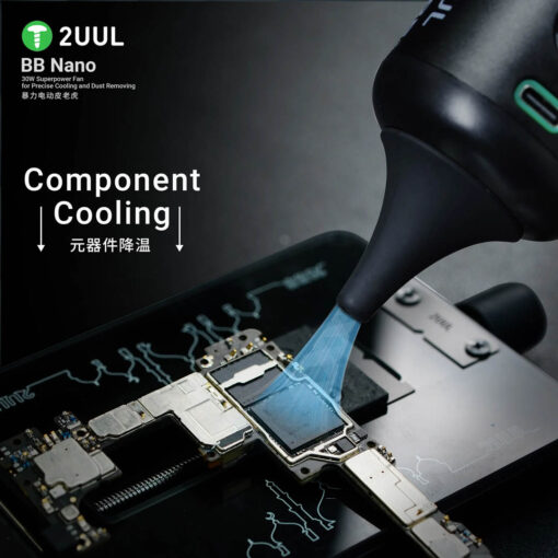 2UUL DA90-BB Nano 30W Superpower Fan - High-Speed Cooling and Dust Removal for Electronics - Compact and USB-Powered - Image 6