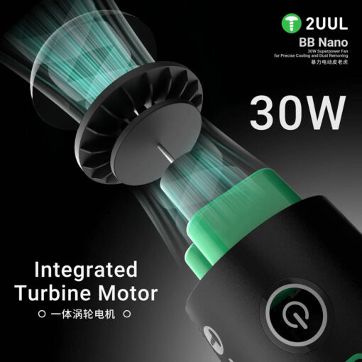 2UUL DA90-BB Nano 30W Superpower Fan - High-Speed Cooling and Dust Removal for Electronics - Compact and USB-Powered - Image 8