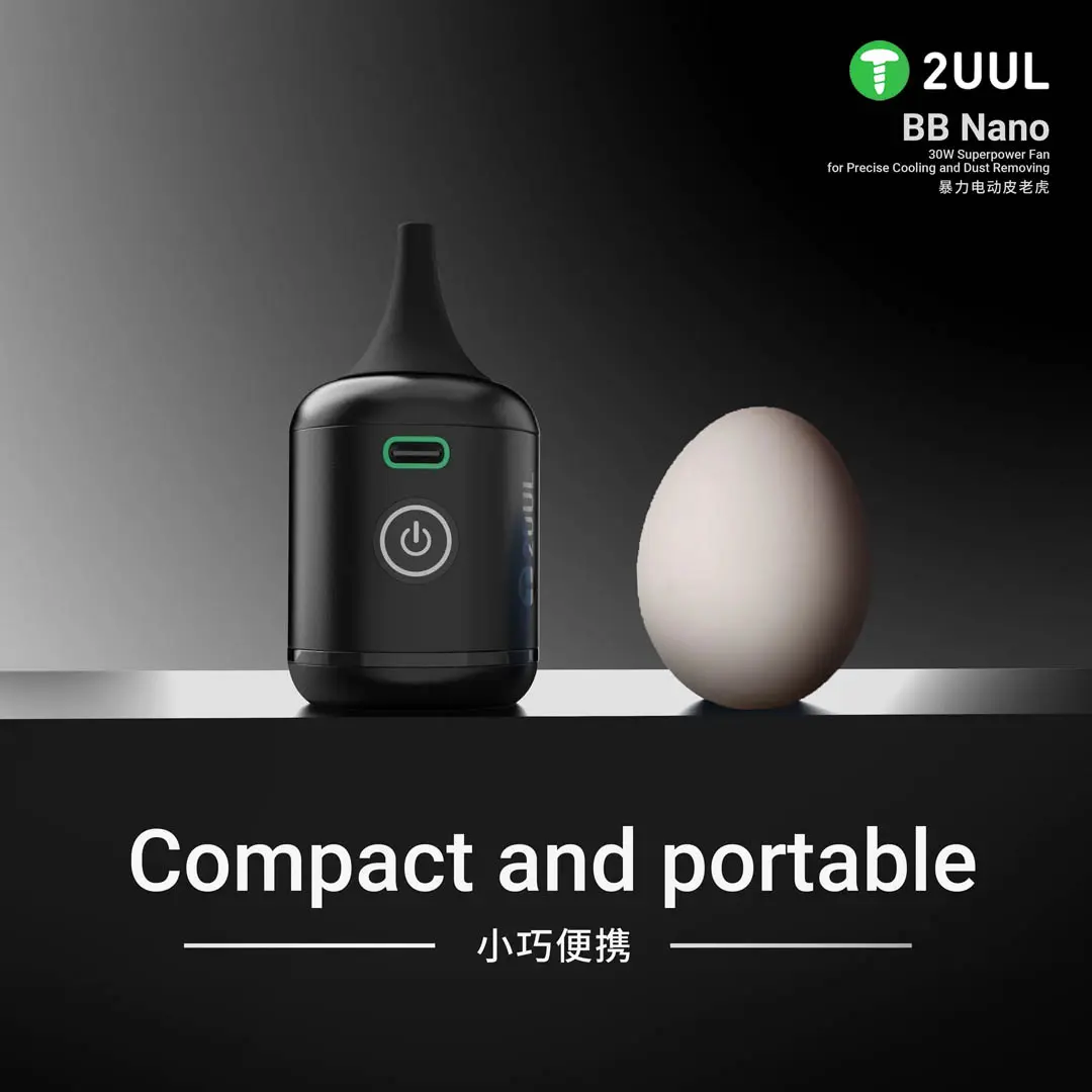 2UUL DA90-BB Nano 30W Superpower Fan - High-Speed Cooling and Dust Removal for Electronics - Compact and USB-Powered - Image 10