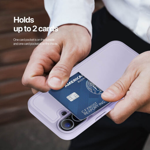 iPhone 16 Plus 3 in 1 Magnetic Charging Wallet Case with Stand - Purple | Rafi II Series by Dux Ducis - Image 7