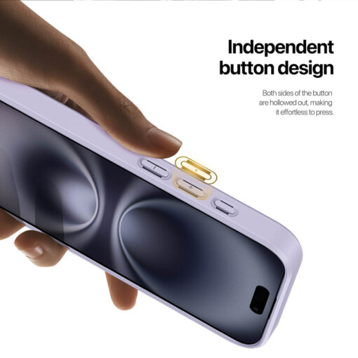 iPhone 16 Plus 3 in 1 Magnetic Charging Wallet Case with Stand - Purple | Rafi II Series by Dux Ducis - Image 12