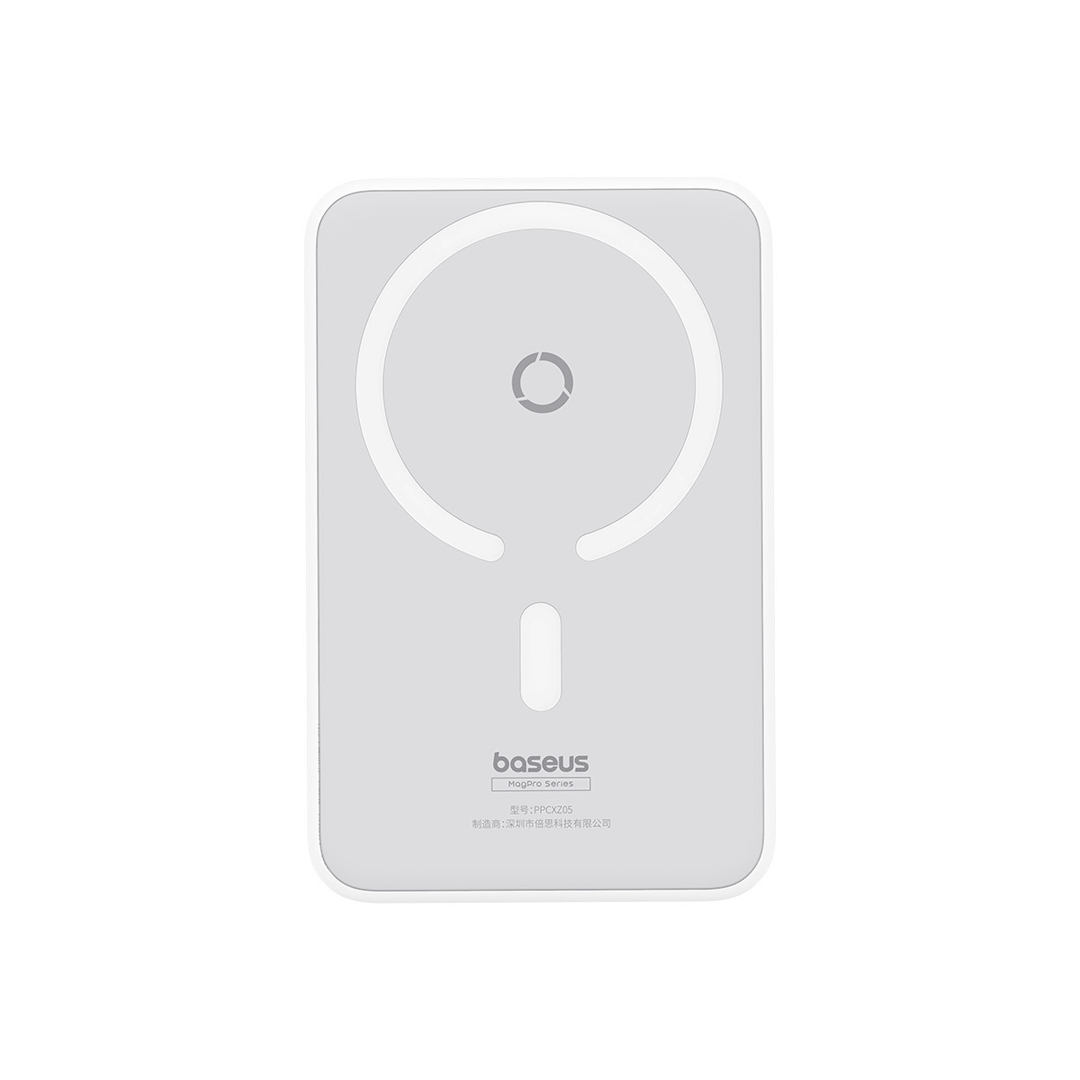 Baseus MagPro Magnetic Power Bank 20W 5000mAh with Stand - White - Image 2