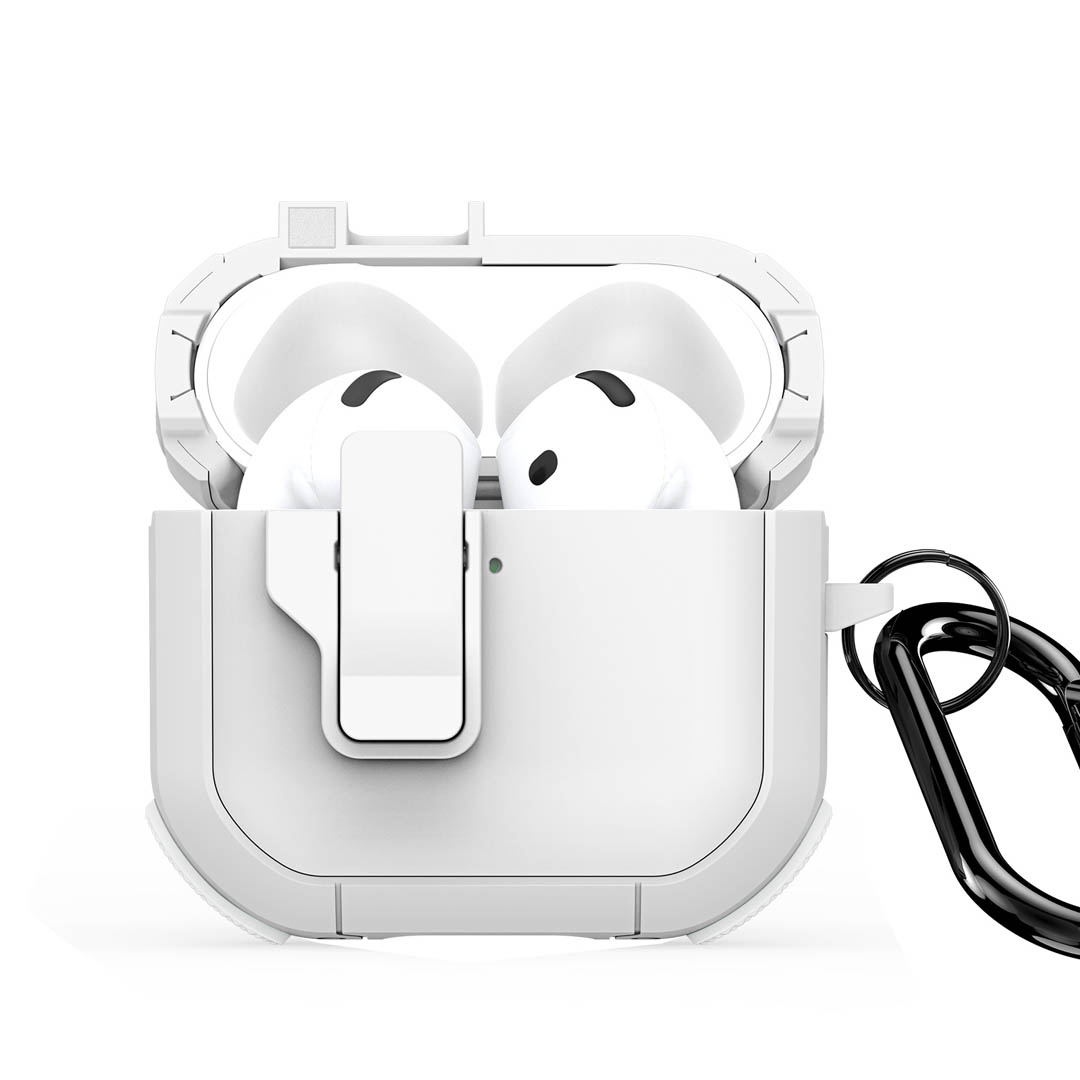 AirPods 4 Full Cover Protective Case - White | PECP Series by Dux Ducis - Image 2