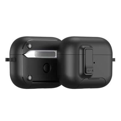 AirPods Pro 3 case with stand black Dux Ducis magnetic multi-angle