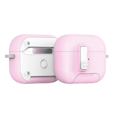 AirPods Pro 3 case with stand pink Dux Ducis magnetic multi-angle