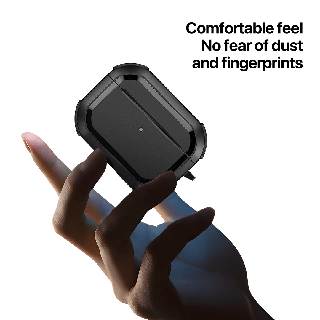 AirPods Pro 2 Case with Carabiner Hook Black by Dux Ducis - Image 2