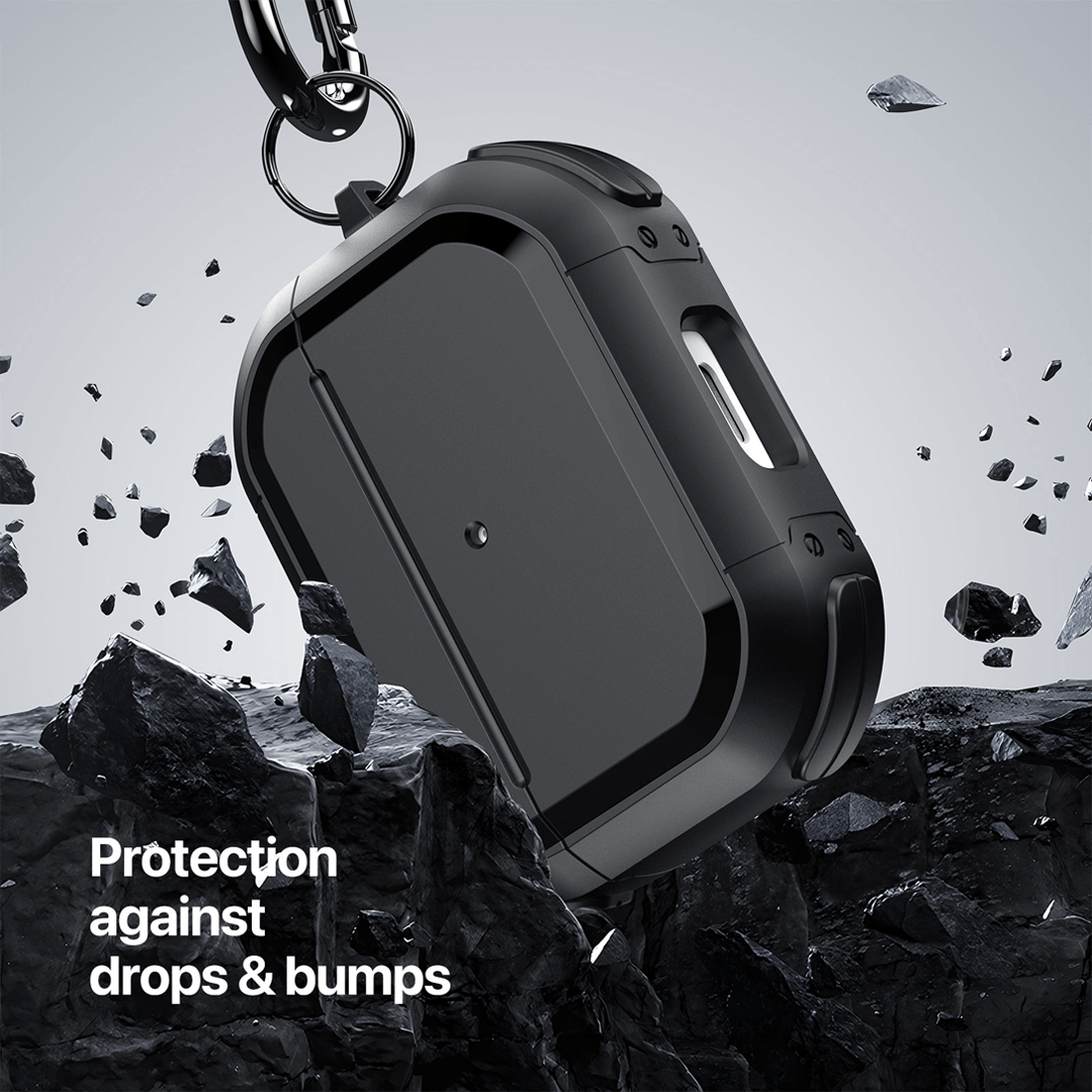AirPods Pro 2 Case with Carabiner Hook Black by Dux Ducis - Image 3