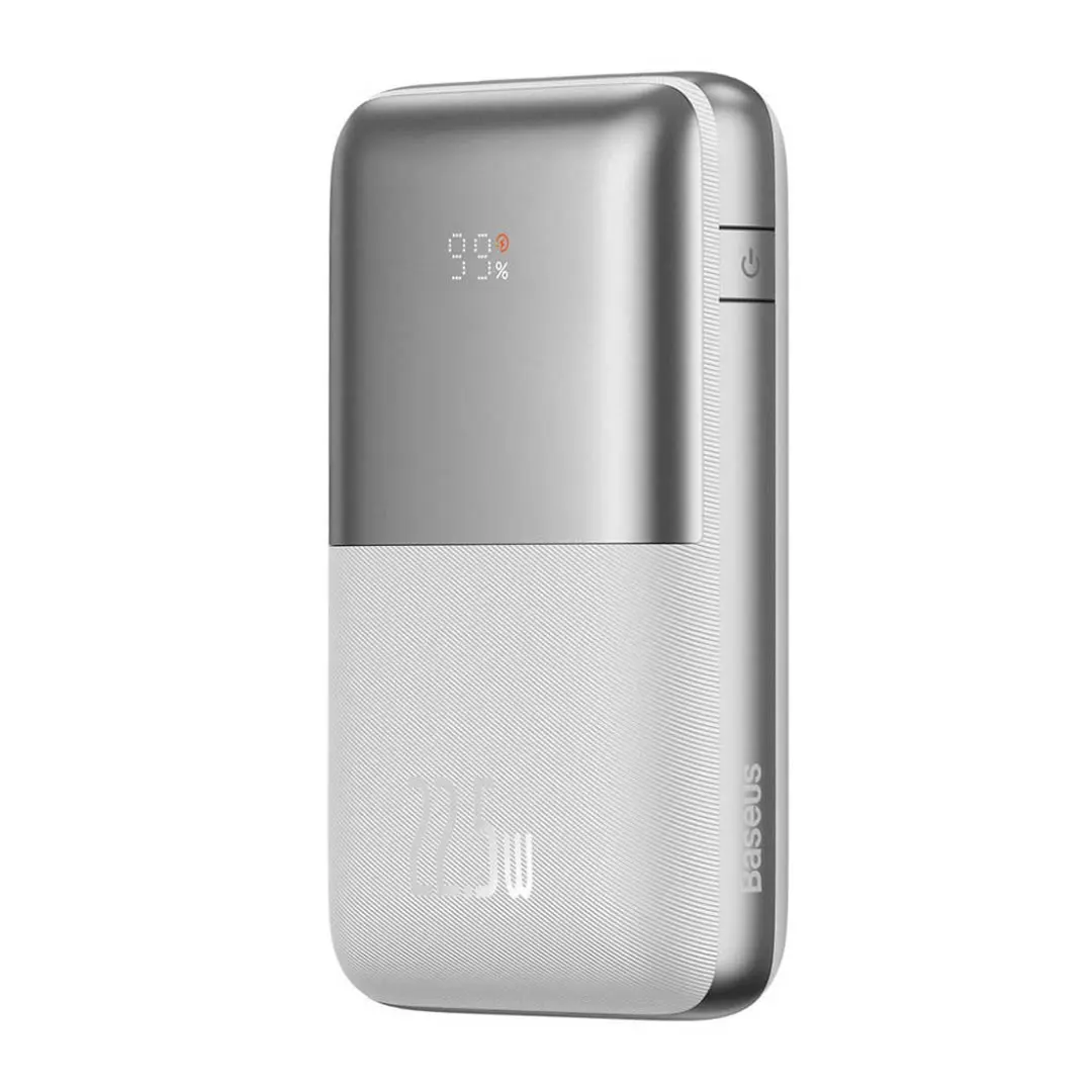 Baseus Bipow Pro 20,000mAh 22.5W Fast Charge Power Bank with Digital Display - White - Image 2