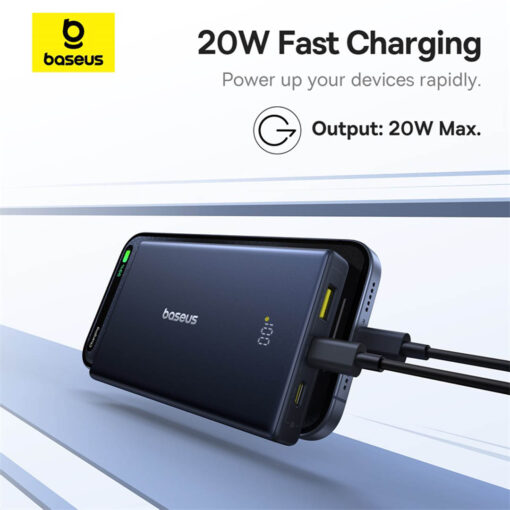 Baseus PicoGo 10,000mAh 20W Fast Charging Power Bank - Cosmic Black - Image 4