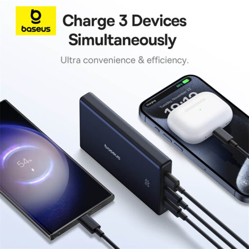 Baseus PicoGo 10,000mAh 20W Fast Charging Power Bank - Cosmic Black - Image 5
