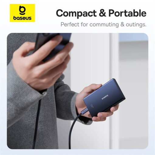 Baseus PicoGo 10,000mAh 20W Fast Charging Power Bank - Cosmic Black - Image 8