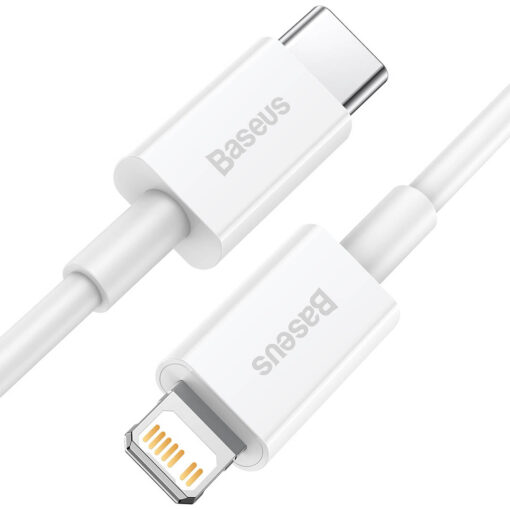 Baseus Superior Series Type-C to Lightning Cable | 20W PD Fast Charge for iPhone/iPad, 480Mbps Data (2M, White) - Image 2