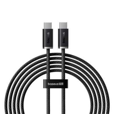 Baseus Dynamic Series Type-C Cable | 100W PD Fast Charge, 480Mbps Data, Nylon Braided (2M, Black)