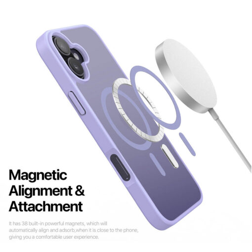 DUX DUCIS Yind Series Magnetic Case for iPhone 16 Plus - Light Purple - Image 6