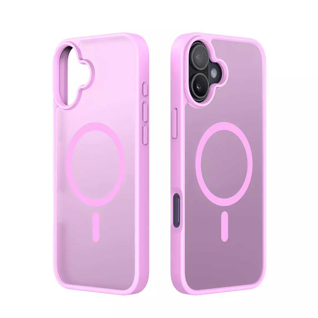 iPhone 16 Magnetic Frosted Case Rose Pink by Dux Ducis - Image 2