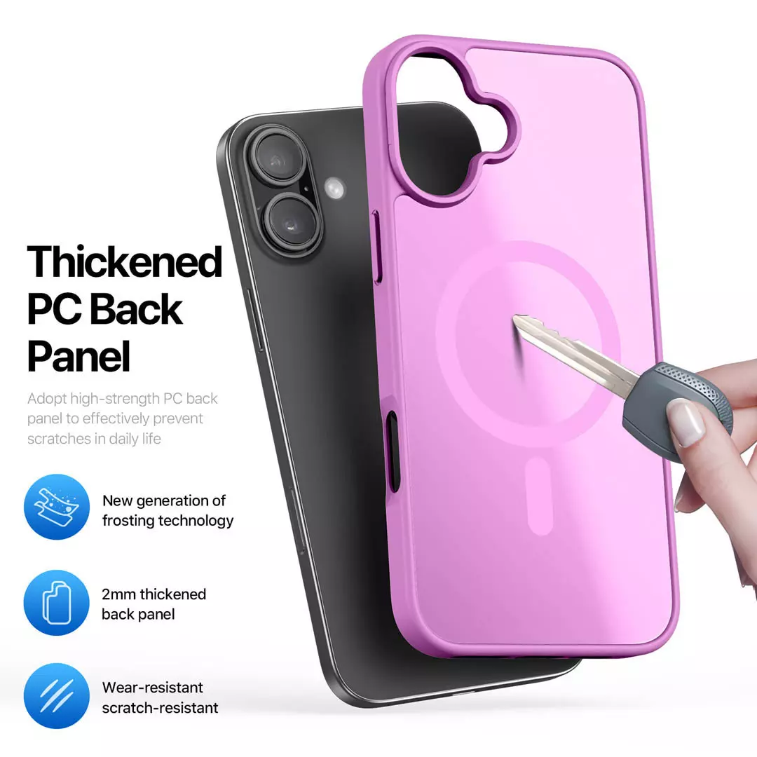 iPhone 16 Magnetic Frosted Case Rose Pink by Dux Ducis - Image 7
