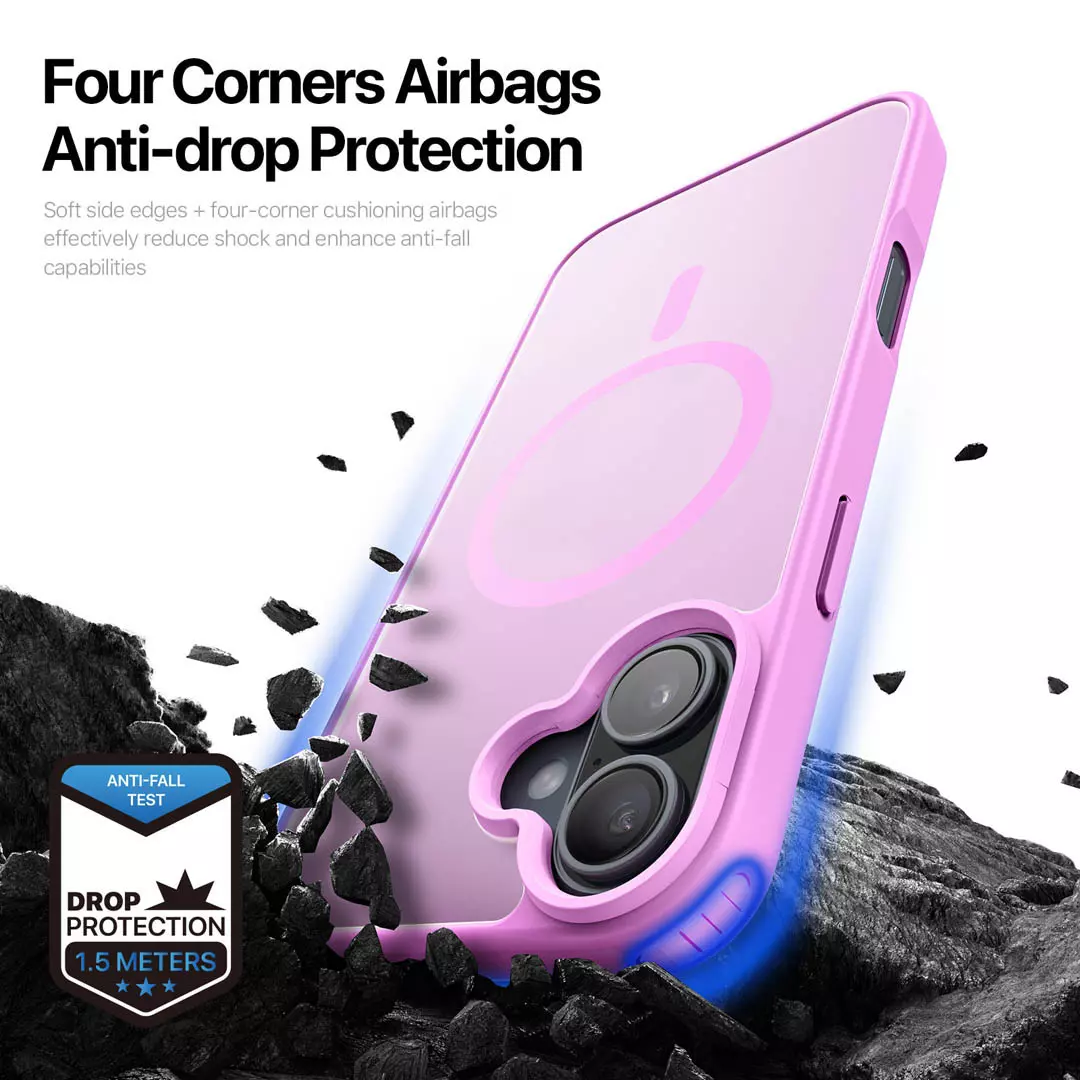 iPhone 16 Magnetic Frosted Case Rose Pink by Dux Ducis - Image 8