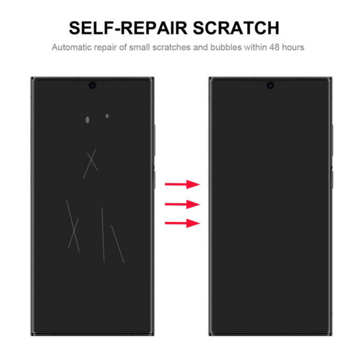 Flexible Hydrogel Screen Protector for Samsung Galaxy S23 Ultra - Self-Healing, Ultra-Thin, Case-Friendly - Image 4