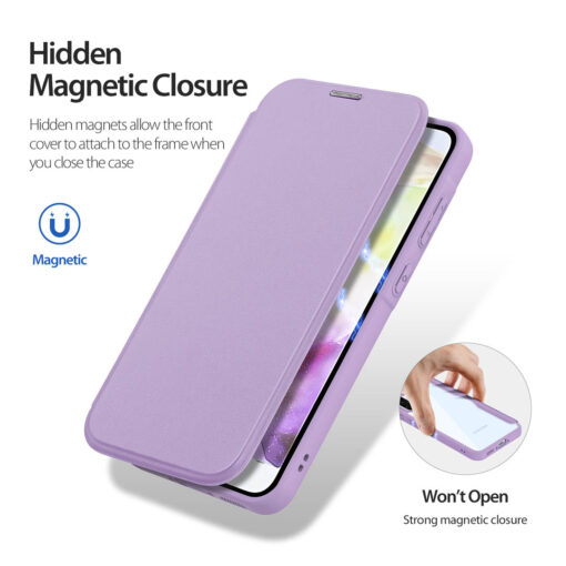 Samsung Galaxy A36 / A56 Folio Wallet Case - Purple | Skin X Pro Series by Dux Ducis - Image 4