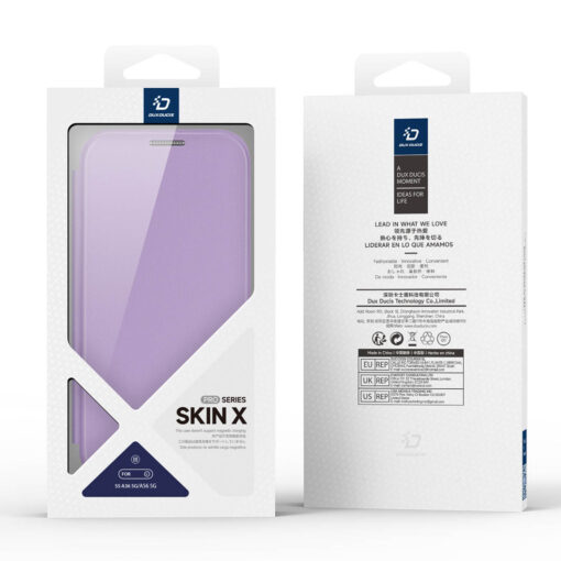 Samsung Galaxy A36 / A56 Folio Wallet Case - Purple | Skin X Pro Series by Dux Ducis - Image 9