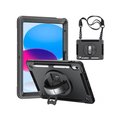 Heavy Duty Protective Case for iPad 10.9" (10th/11th Gen.) - Shockproof, Kickstand, Pencil Holder