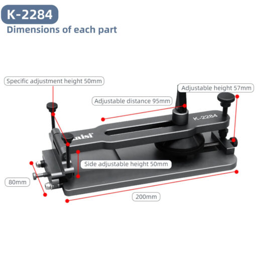 Kaisi K-2284 Universal LCD Screen Separator Fixture, Adjustable Unheated Mobile Phone Screen Repair Tool - Image 2