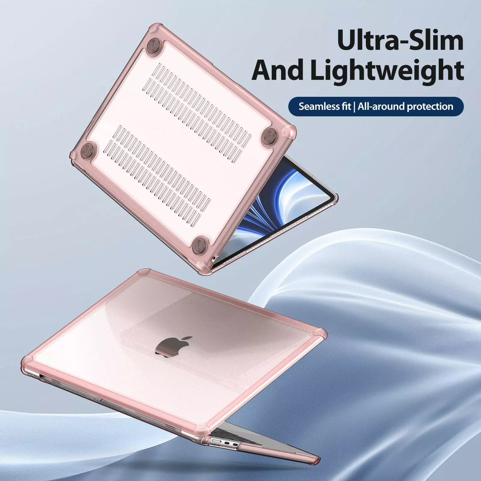 MacBook Air 13.3-inch M1 Hard Shell Case Pink by Dux Ducis - Image 3