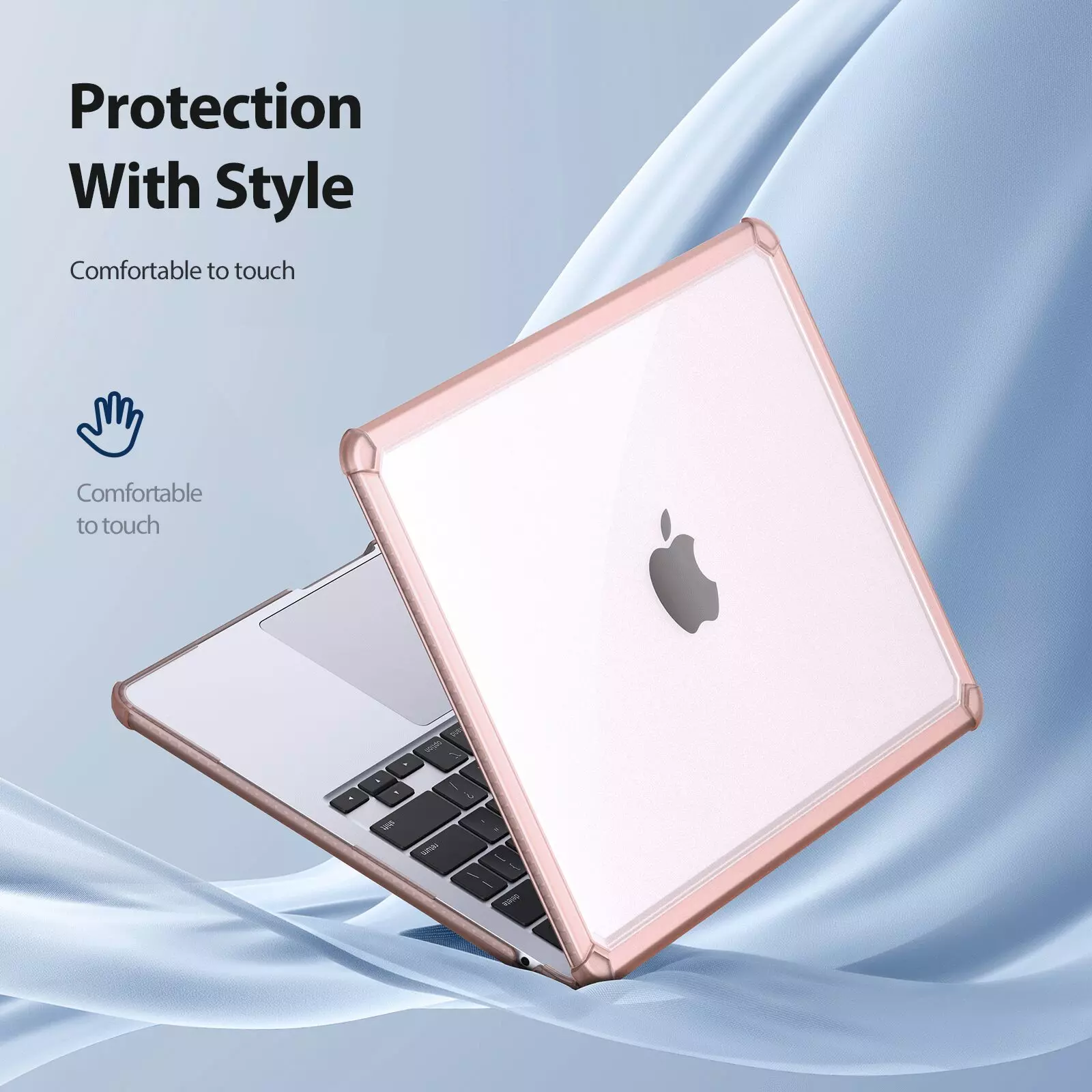 MacBook Air 13.3-inch M1 Hard Shell Case Pink by Dux Ducis - Image 9