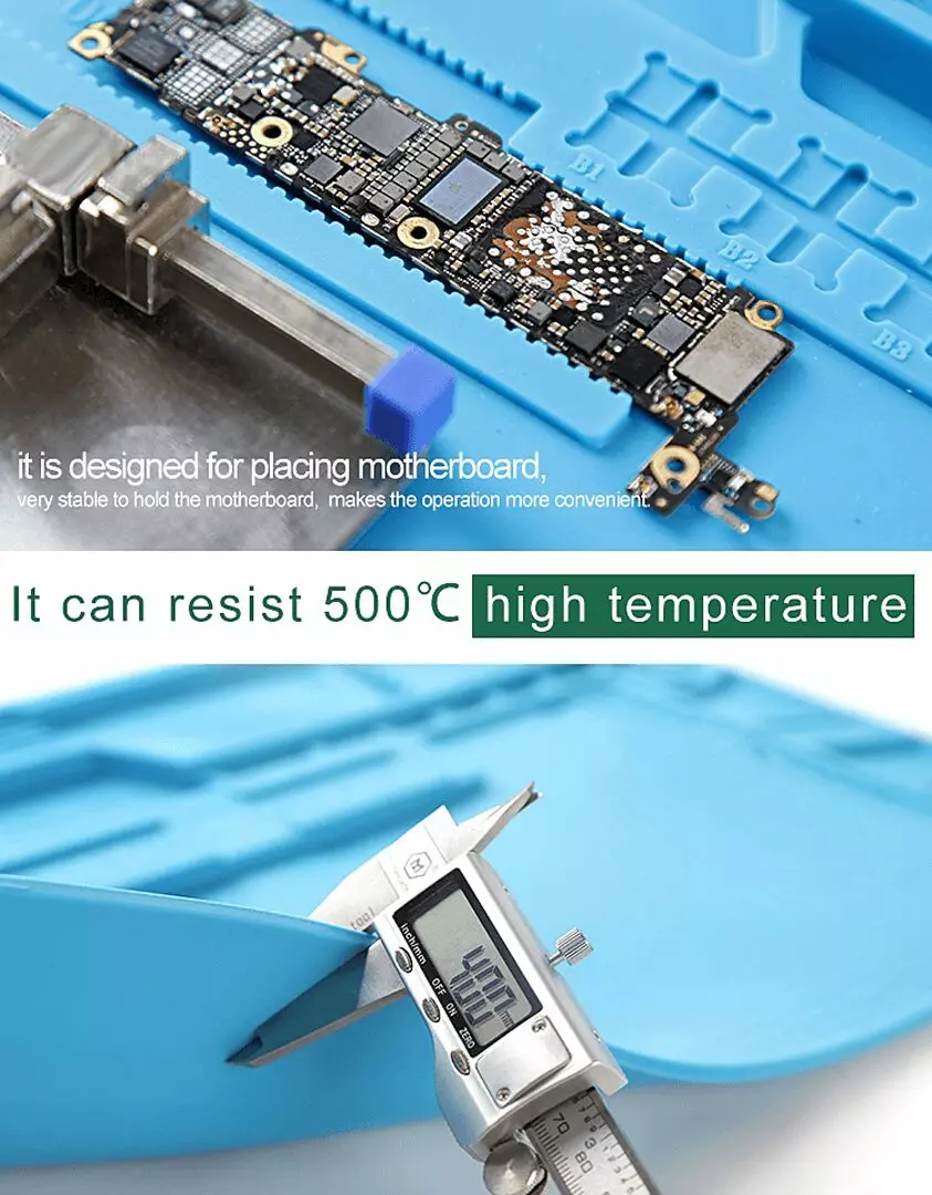 Magnetic Soldering / Repair Station Silicone Mat | S-160C - Image 2