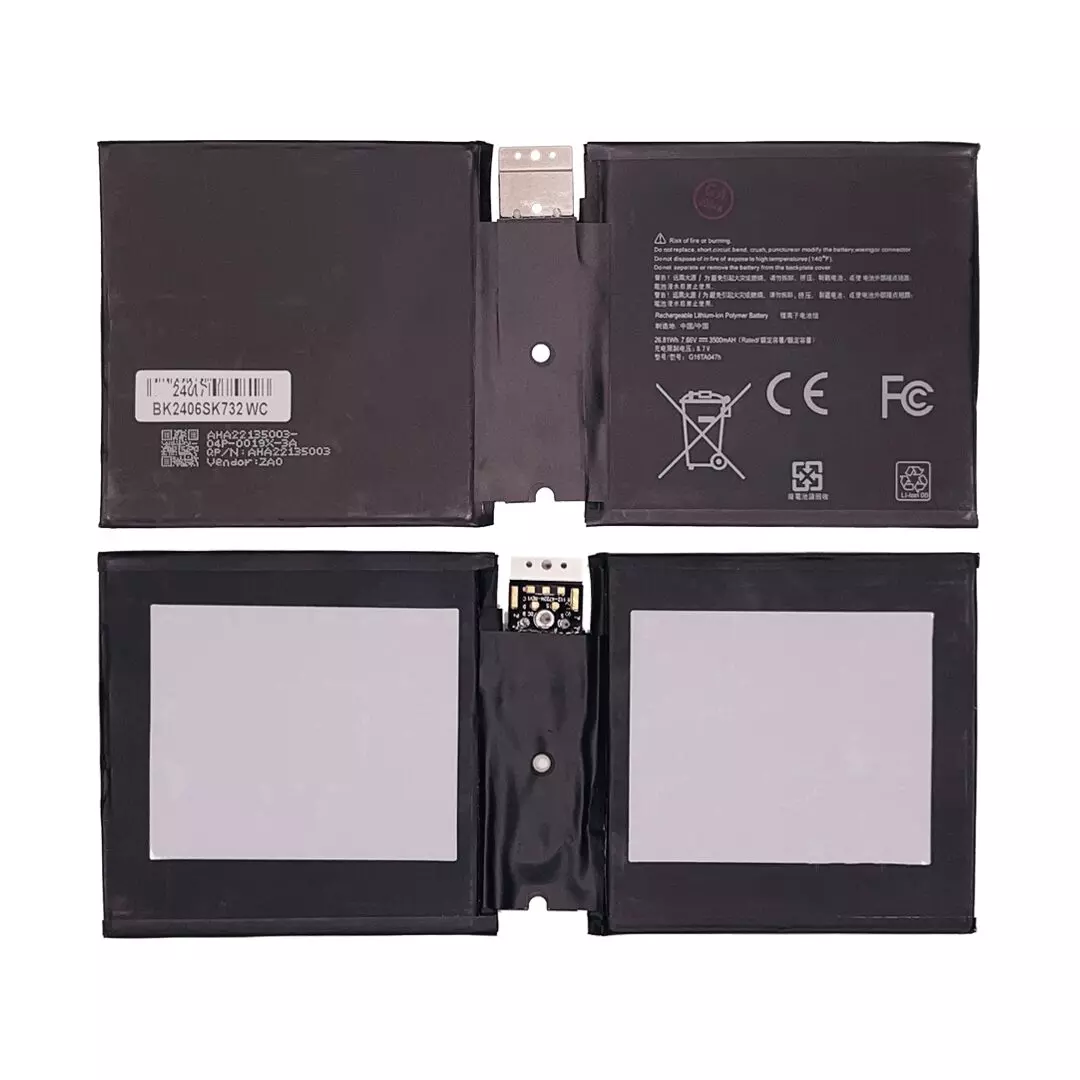 Microsoft Surface Go 2 / Go 3 Replacement Battery G16TA047H front view
