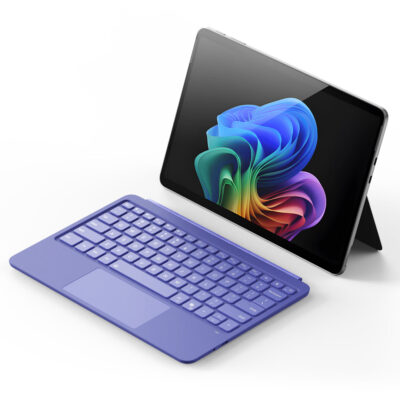 Microsoft Surface Pro 12 magnetic keyboard purple Dux Ducis with glass touchpad and backlight