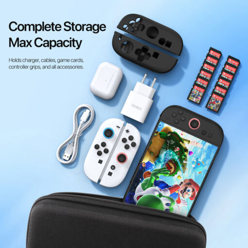 Nintendo Switch 2 Handheld Storage Bag - Waterproof, Shockproof with Game-Card Organiser by Dux Ducis - Image 7