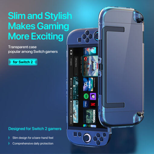 Nintendo Switch 2 Ultra-Thin Transparent Protective Case - Bare-Hand Feel, Snap-On Fit by Dux Ducis - Image 4